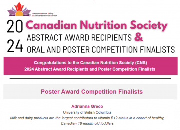 Congratulations, Adrianna, for being selected as one of the CNS 2024 Poster Finalists!